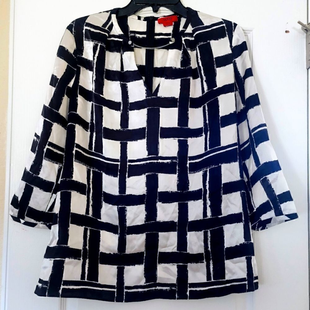 Hugo Hugo Boss Ciaris silk top size 8